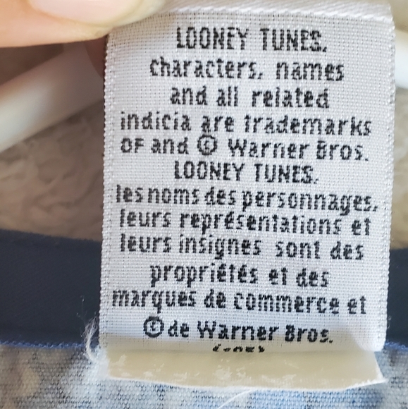 Looney Tunes Scrub Top Tweety Bird Blue Size Appx. Medium Pediatric School Nurse - Picture 5 of 7